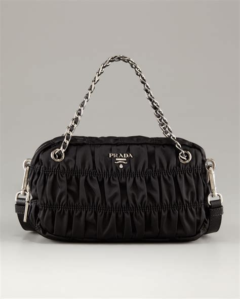 prada ruched|prada femme shoulder bag.